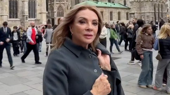Herečka Zdena Studenková vo Viedni.