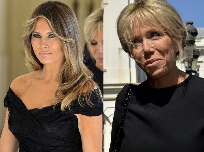 Melania Trump i Brigitte Macron
