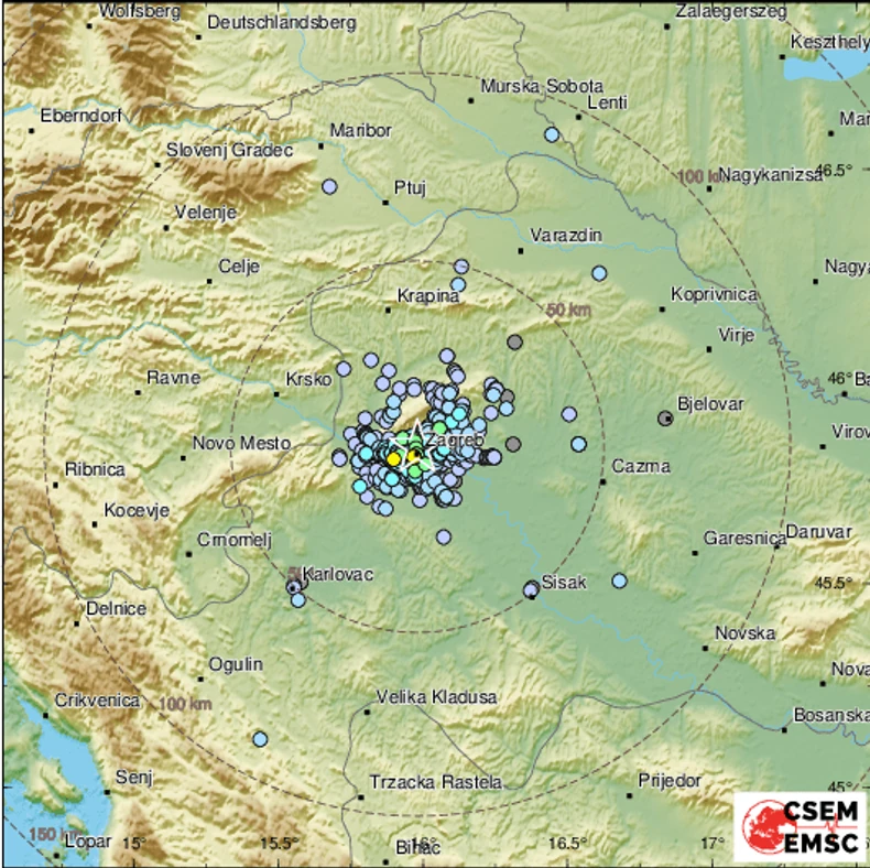 Više od 20 potresa se dogodilo u Zagrebu i okolini