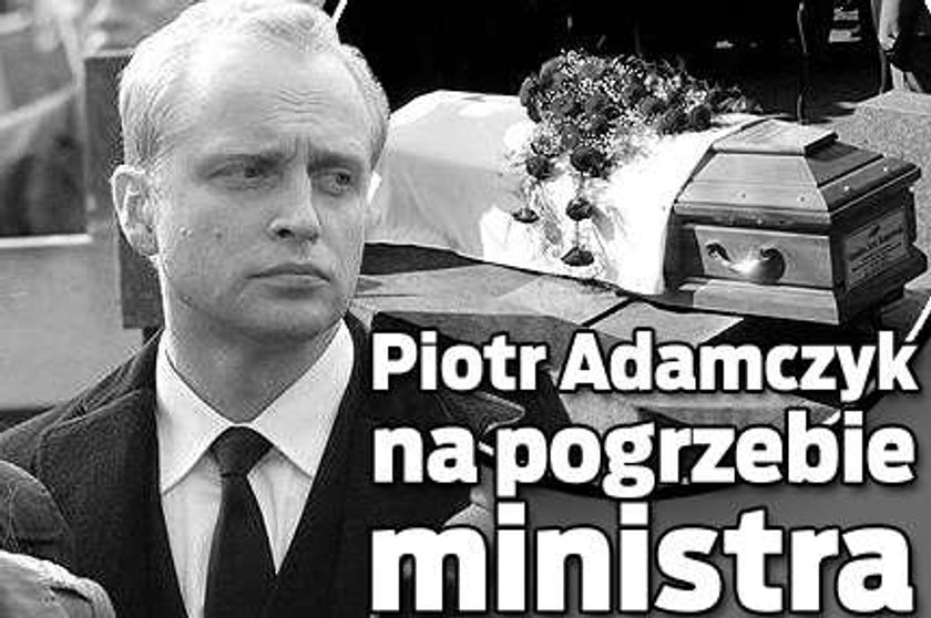 Adamczyk na pogrzebie ministra