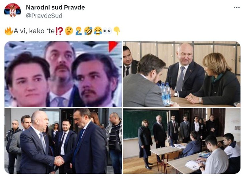 Na Tviteru su se pojavile fotografije na kojima je Vladimir Obradović u društvu Nenada Popovića i Ane Brnabić