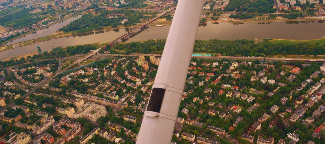 Warszawa z lotu ptaka