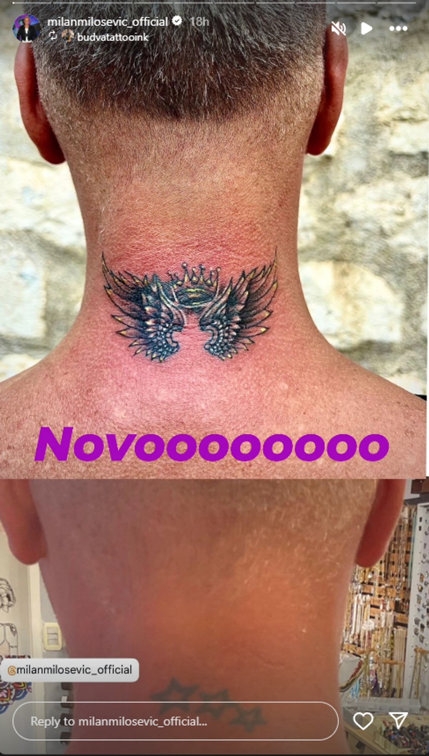 Milan Milošević ima novu tetovažu