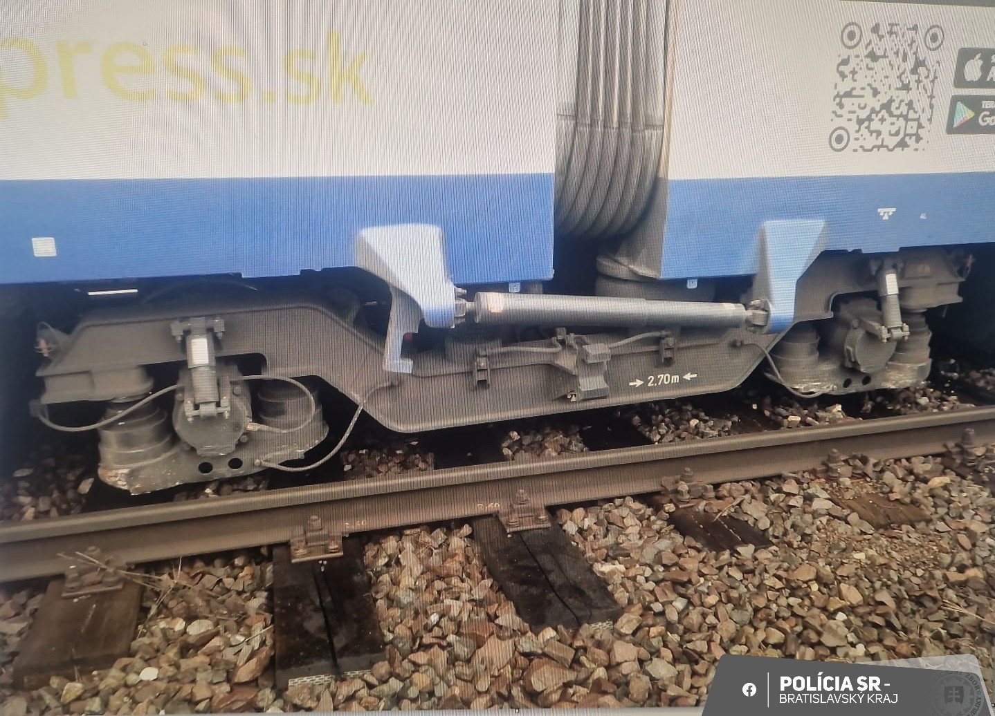 Na Hlavnej stanici sa vykoľajil vlak. 