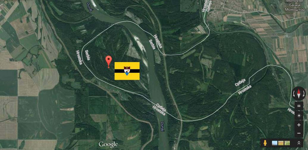Liberland, źródło: Google Maps