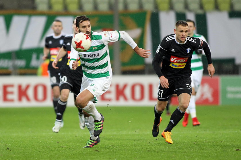 Pilka nozna. Ekstraklasa. Lechia Gdansk. Trening. 05.12.2017