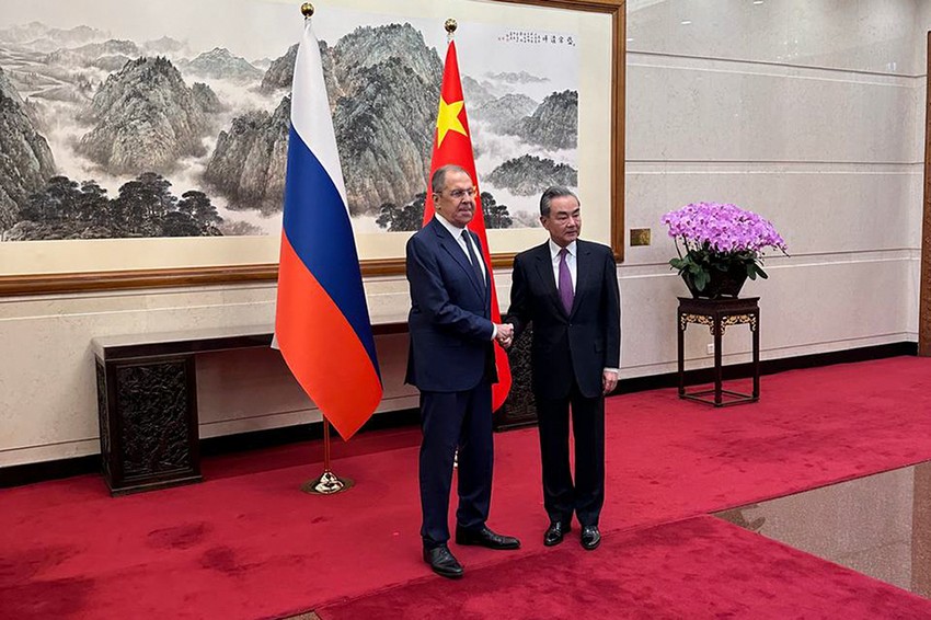 Sergej Lavrov i Vang Ji u Pekingu 9. aprila