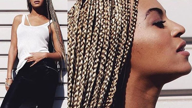 beyonce blonde braids