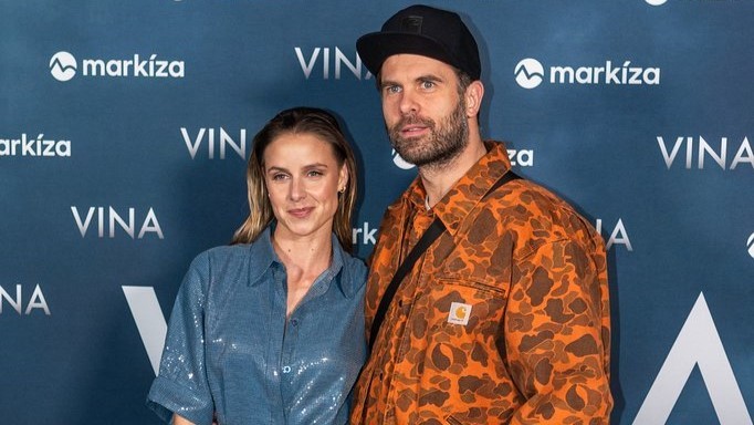 Nela Pocisková a Ján Dobrík na premiére seriálu Vina.