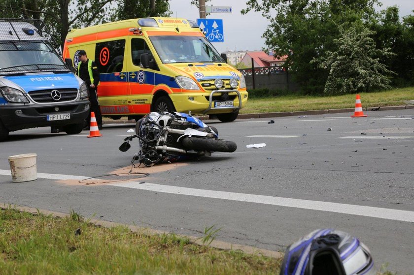 Tragiczny wypadek w Opolu. Nie żyje motocyklista