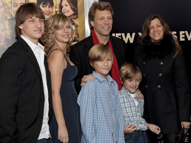 Jon Bon Jovi z rodziną