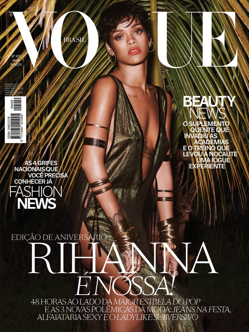 Półnaga Rihanna w sesji dla "Vogue'a"