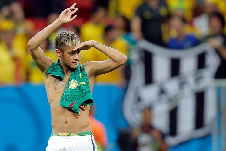 Neymar autorem setnego gola na mundialu w Brazylii