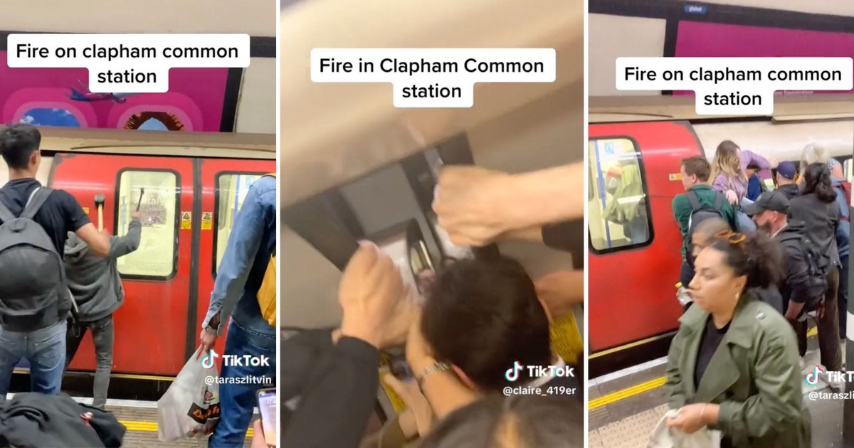 TikTokers captured the moment passengers smashed the windows of a ...