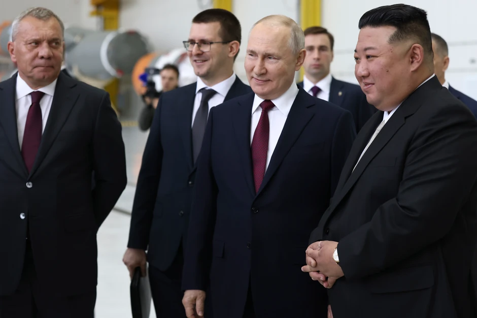 Vladimir Putin i Kim Džong Un na kosmodromu Vostočni, Rusija, 13. septembra