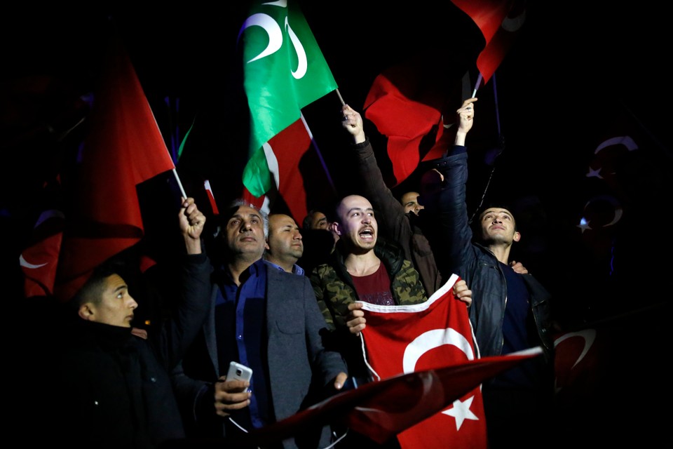 TURKEY NETHERLANDS DIPLOMATIC ROW (Protest against Netherlands in Ankara)