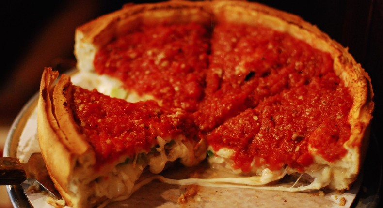 Giordano's stuffed pizza.