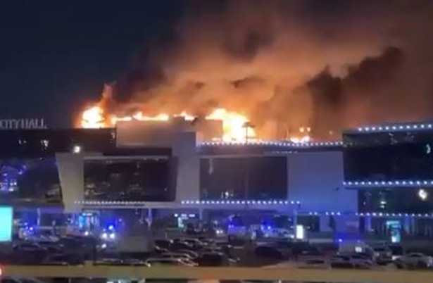 Pożar centrum handlowego Crocus City Hall pod Moskwą