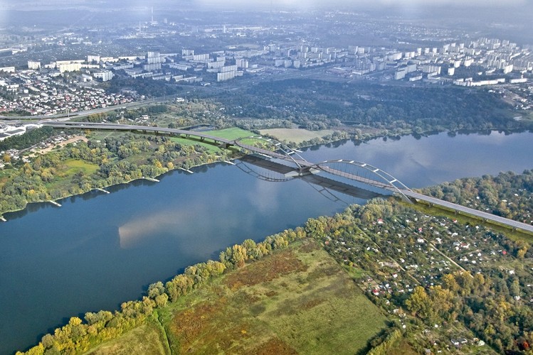 Tak będzie wyglądać największy most łukowy w Polsce po ukończeniu budowy. Fot. materiały inwestora