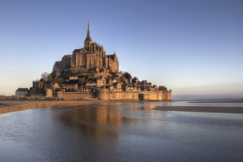 Francja - zatoka Mont Saint-Michel