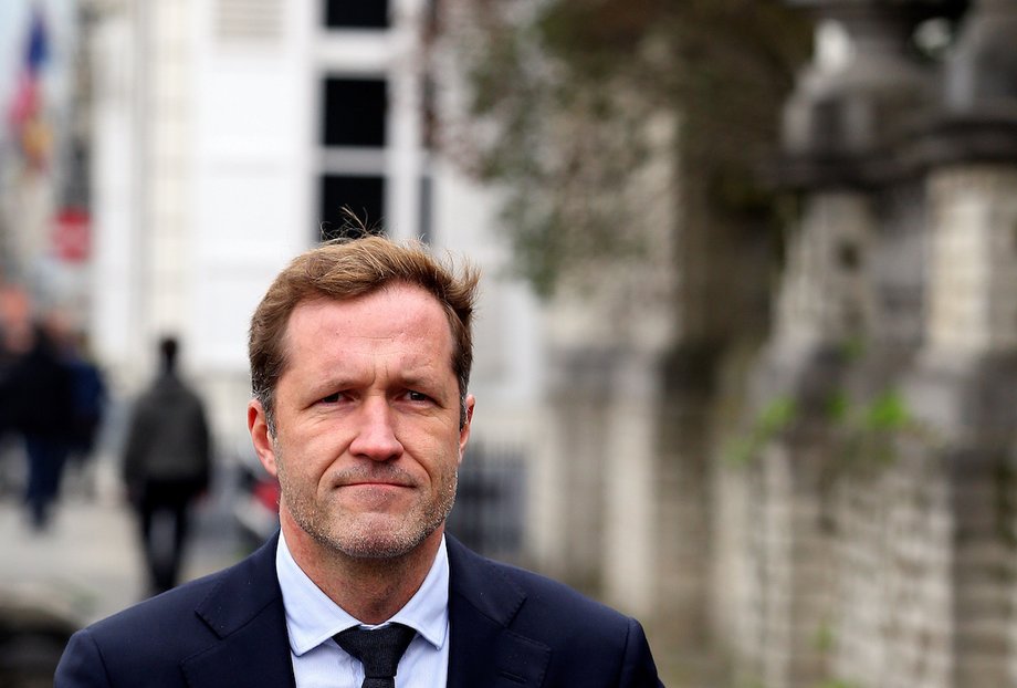 Minister-President of Wallonia Paul Magnette leaves a meeting on the Comprehensive Economic and Trade Agreement CETA, a planned EU-Canada free trade agreement, at the Lambermont Residence in Brussels, Belgium, October 27, 2016.