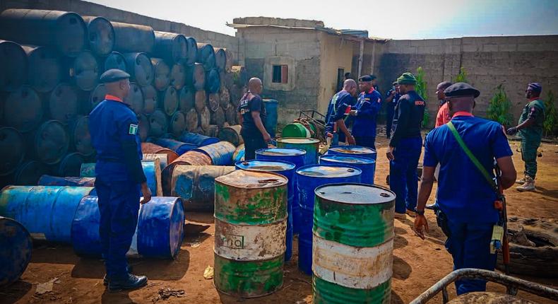 NSCDC seizes 4,500 litres of adulterated diesel, arrests 3 suspects [Twitter:@official_NSCDC]