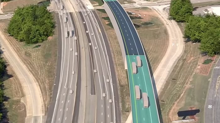 Projekt autostrady dla ciężarówek. Fot. Youtube