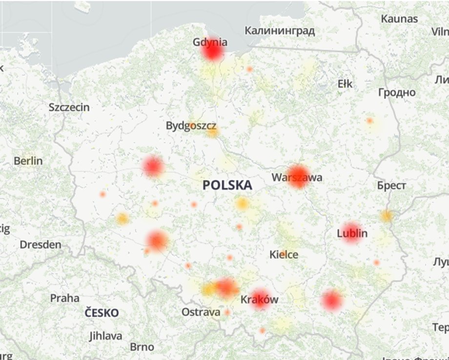 W tych miastach według serwisu Down Detector jest najwięcej problemów z przelewami