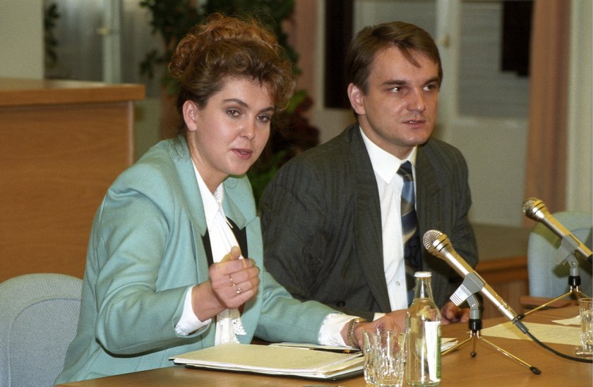 Ewa Wachowicz i Waldemar Pawlak