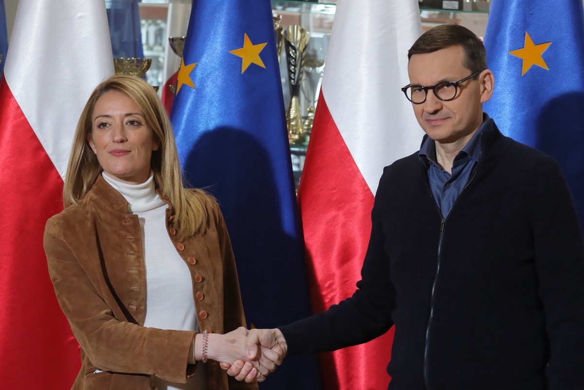 Roberta Metsola, Mateusz Morawiecki
