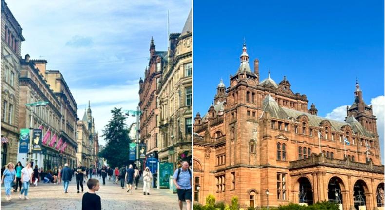 Nicole Findlay's family enjoyed time on Buchanon Street and the Kelvingrove Art Gallery and Museum while in Glasgow.Courtesy of Nicole Findlay