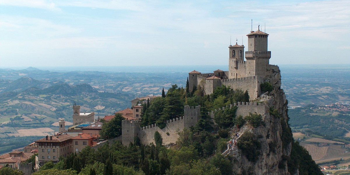 Zamek La Rocca o Guaita w San Marino