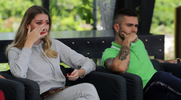 Bogit nagyon megbántotta Alex kifakadása, egy ponton túl nem bírta visszatartani a könnyeit /Fotó: RTL Klub/Szabó Gábor 