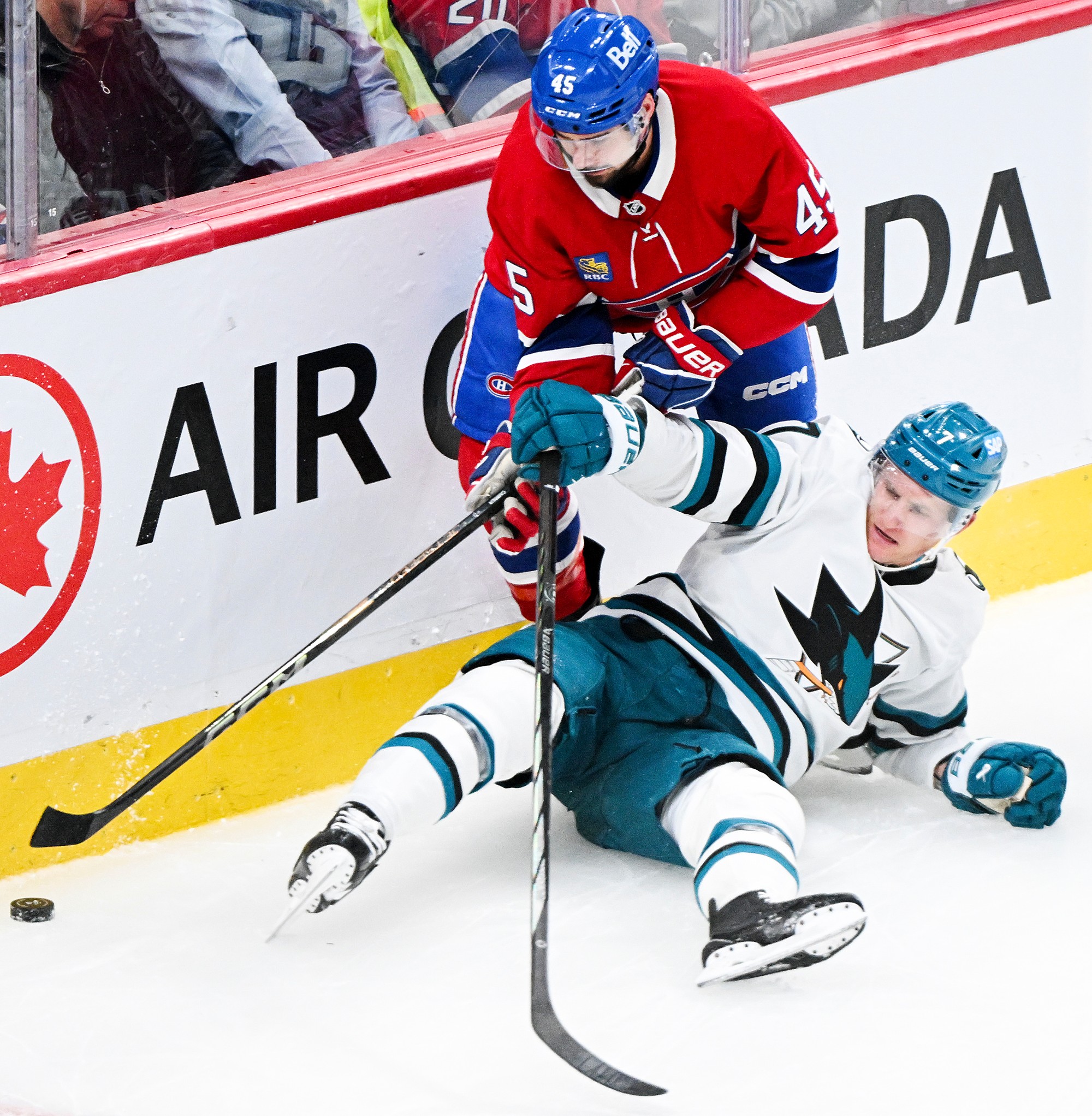 Zápas NHL: Montreal Canadiens - San Jose Sharks.
