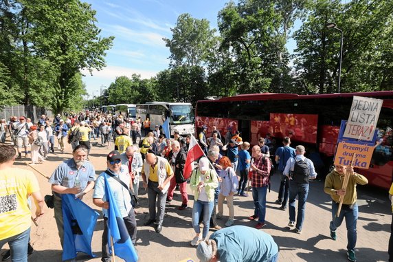 Uczestnicy marszu 4 czerwca w Warszawie