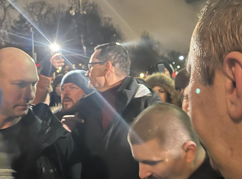 Mateusz Morawiecki na marszu PiS