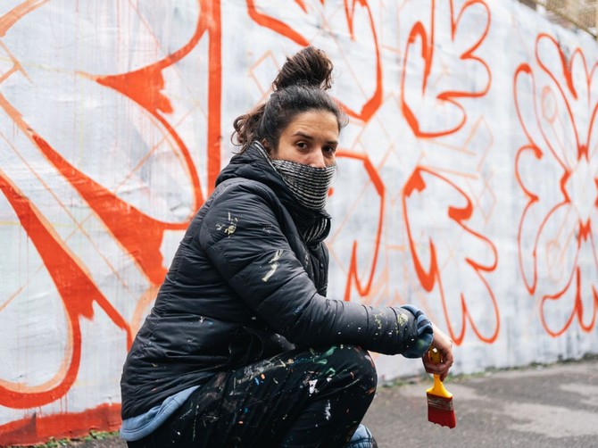 Muralistkinja Marija Vidovic Marv