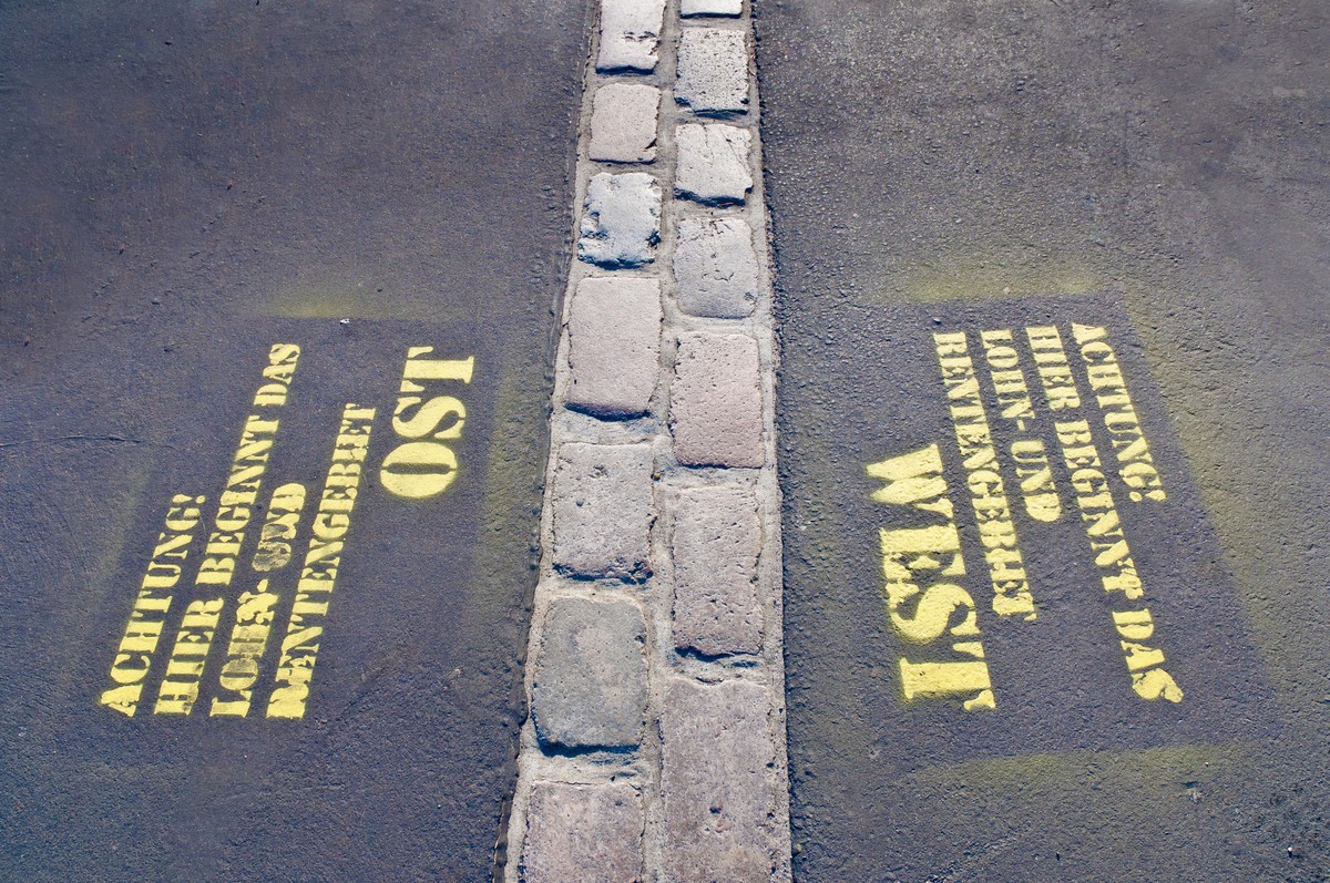 Ślad po Murze Berlińskim