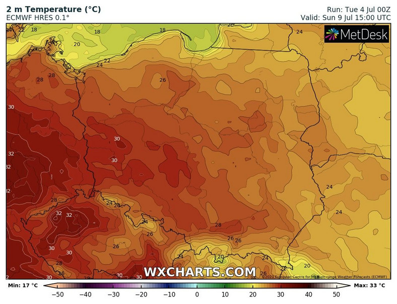 Pod koniec tygodnia wleje się do nas gorące powietrze