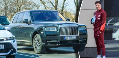 Szybka akcja Roberta Lewandowskiego. Rolls-Royce za kilka milionów i... fotelik dla dziecka [ZDJĘCIA]