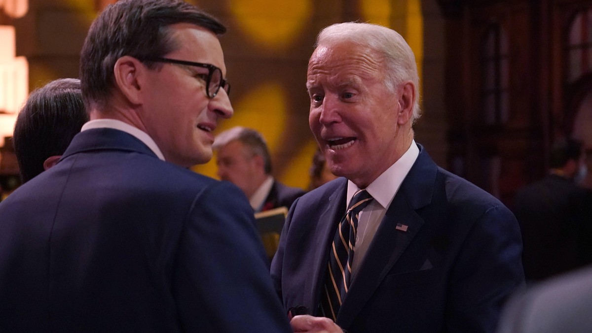 Mateusz Morawiecki i Joe Biden