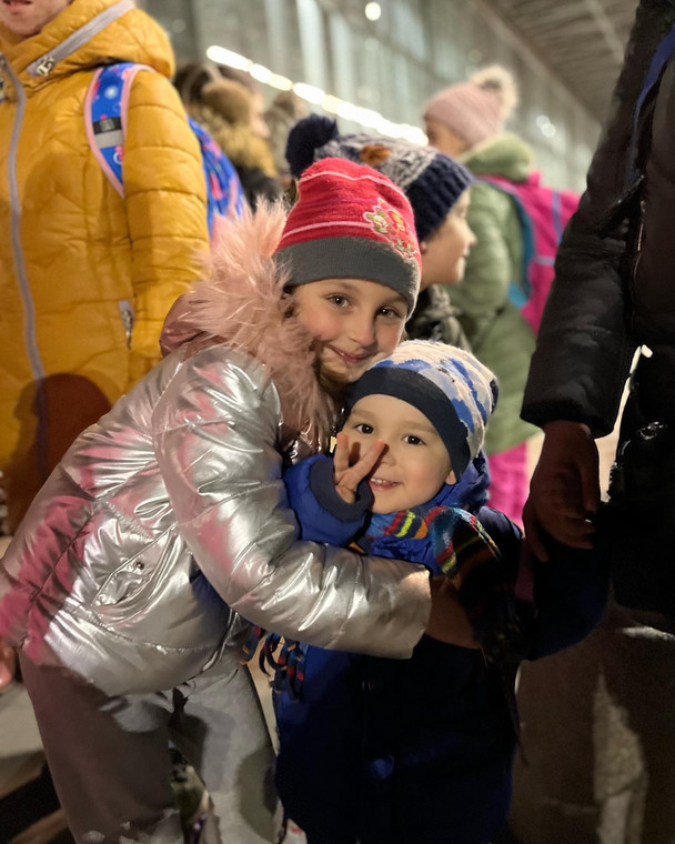 Dzieci ewakuowane z Ukrainy