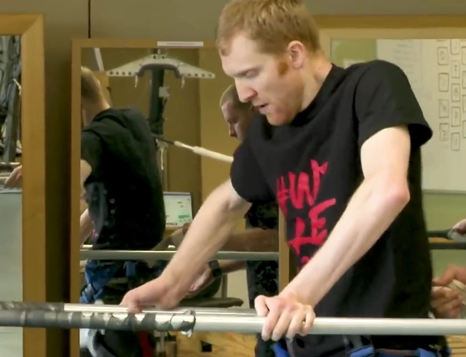 Džef Markiz na treningu