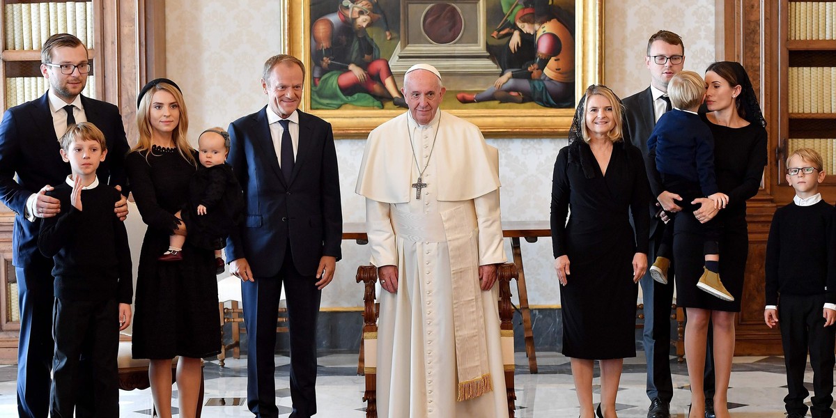 Donald Tusk z rodziną u papieża Franciszka