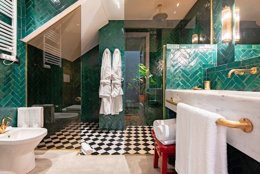 Hotel Vico: Die Badezimmer der sieben Suiten bringen einen Hauch Marokko ins Zentrum Mailands. 