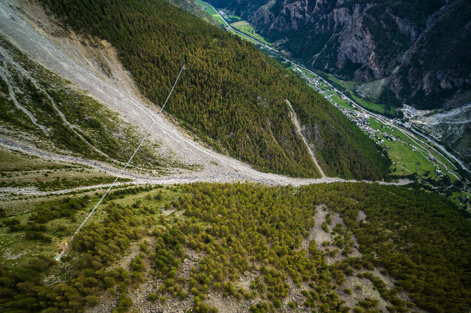 SWITZERLAND CONSTRUCTION SUSPENSION BRIDGE  (World's longest pedestrian suspension bridge inaugurated)