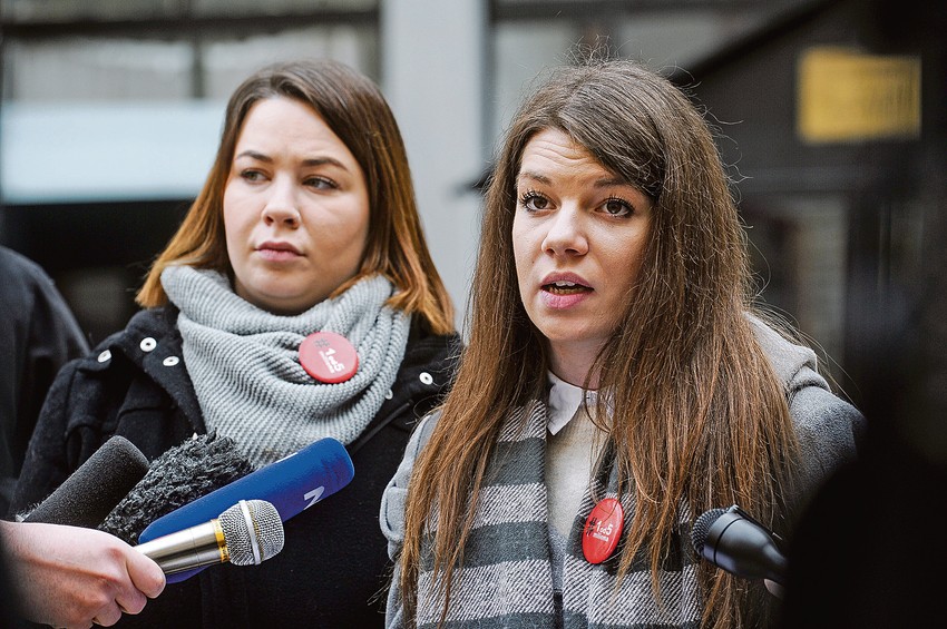 Tea Vukadin i Valentina Reković jedne od ranijih organizatorki protesta