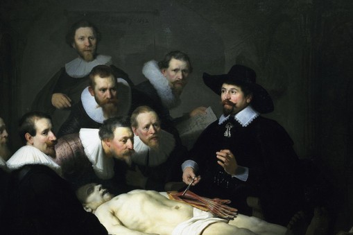 Lekcja anatomii doktora Tulpa Rembrandt van Rijn malarstwo sztuka