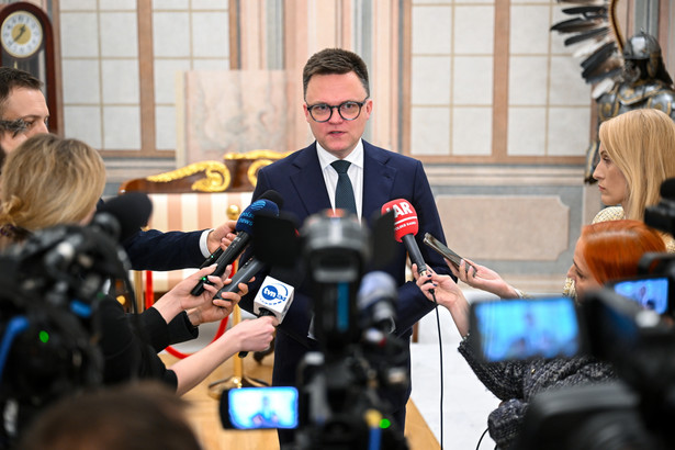 Szymon Hołownia, Straż Marszałkowska, Sejm, incydent, PiS, Kamiński i Wąsik