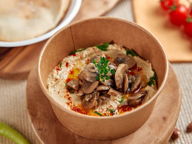 Przepis na hummus z grzybów. Bardzo aromatyczny i cudownie kremowy